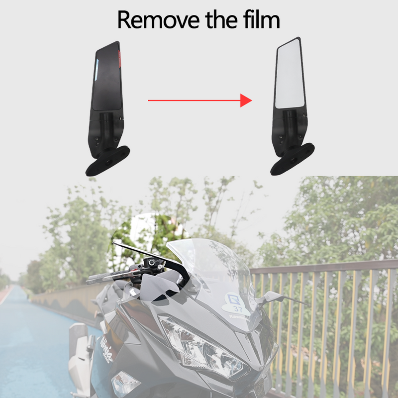 Stealth Mirrors Wind Wing Rear View Mirrors  For YAMAHA R25 R3 R15-V3