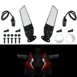 Stealth Mirrors Wind Wing Rear View Mirrors  For HONDA CBR600RR CBR650R CBR500R CBR300R CBR650F CBR250R